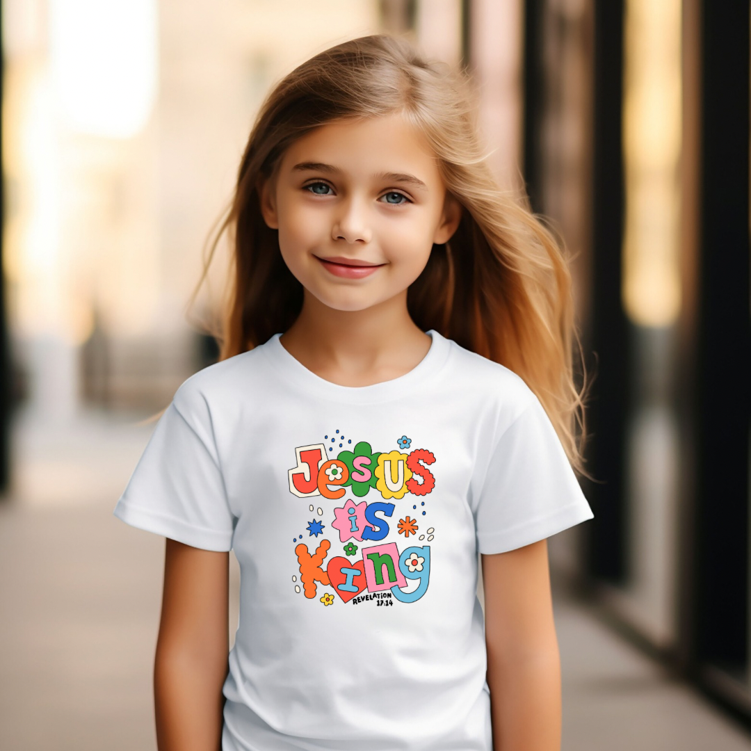 Jesus is King kid shirt